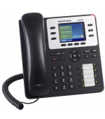 Grandstream GXP2130, 2,8" LCD bar. displej, 3 SIP účty, 4 prog. tl., 8 BLF, BT, dual Gbit port, PoE