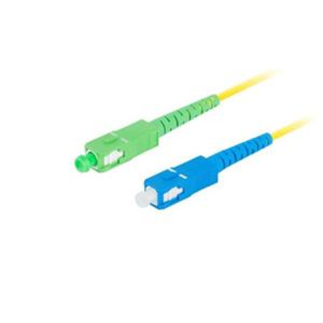 LANBERG optický patch cord SM SC/APC-SC/UPC simplex 3m LSZH G657A1 průměr 3mm, barva žlutá