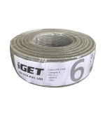 iGET Síťový kabel CAT6 UTP PVC Eca 100m/role