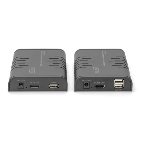 DIGITUS DS-55529 HDMI KVM IP Extender sada, Full HD, 60 Hz, 120m, černá