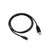 Kabel C-TECH USB 2.0 AM/Micro, 1m, černý