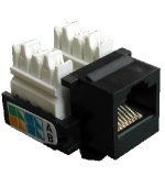 DATACOM Keystone cat5E black UTP