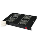 Digitus 19" větrací jednotka 1U, 4 ventilátory, černá