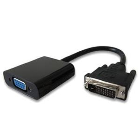 AVACOM Převodník DVI na VGA s krátkým kabelem - černý