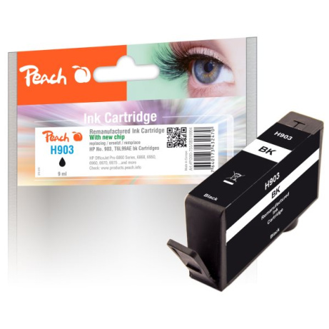 Akce!!! PEACH kompatibilní cartridge HP No. 903, černá, T6L99AE, 11ml