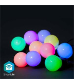 Nedis WIFILP03C10 SmartLife světelný řetěz | Wi-Fi | RGB | 10 LED's | 9.00 m | Android™ / IOS