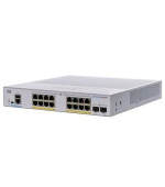 Cisco CBS350-16P-E-2G-EU (16xGbE,2xSFP,16xPoE+,120W,fanless) - REFRESH