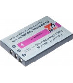 Baterie T6 Power NP-60, KLIC-5000, NP-30, LI-20B, A1812A, L1812A, L1812B, 1000mAh, 3,7Wh