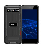 iGET T mini 6 + 128 Black - odolný mobilní telefon