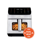 TESLA AirCook DualHeat QD65 XXL - multifunkční duální digitální horkovzdušná fritéza