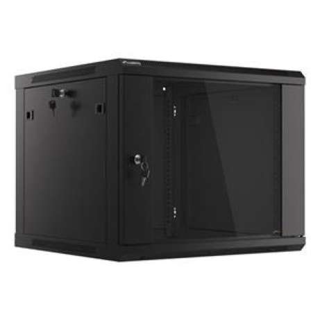 LANBERG RACK CABINET 19” WALL-MOUNT 9U/600X600 (FLAT PACK) V2 BLACK