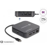 Delock Thunderbolt™ 3 Mini Dokovací stanice 8K - DisplayPort / HDMI / USB / LAN / Audio / PD 3.0