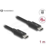 Delock Thunderbolt™ 4 kabel 40 Gbps PD 3.1 240 W 1 m černá