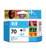 HP no 70 černá a azurová tisková hlava, C9404A