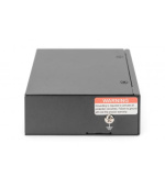 DIGITUS Industrial 5-Port Gigabit PoE Extender 1-Port 802.3bt PoE to 4-port 802.3af/at