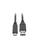 Kabel USB-C / USB-A (Samec/Samec), USB 3.1 Gen 2 (10Gb/s), USB-IF, kompatibilní Thunderbolt 3, 0.9m
