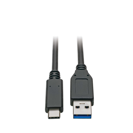 Kabel USB-C / USB-A (Samec/Samec), USB 3.1 Gen 2 (10Gb/s), USB-IF, kompatibilní Thunderbolt 3, 0.9m