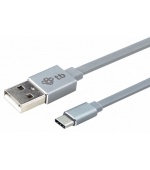TB Touch USB-C/USB-A plochý kabel, 1m, šedý
