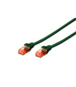 Digitus Ecoline Patch Cable, UTP, CAT 6e, AWG 26/7, zelený 5m, 1ks