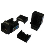 DATACOM Keystone UTP Cat5e samozářezový MINI černý