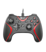 C-TECH Theon pro PC/PS3, 2 programovatelná makro tlačítka, 2x analog, X-input, vibrační, 1,8m kabel, USB