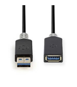 Nedis CCBW61010AT20 - USB 3.0 Kabel | A Zástrčka - A Zásuvka | 2 m | Antracit