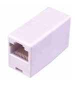 APC RJ45F/RJ45F, WHITE, IN LINE COUPLER, CAT 5, RJ45F/RJ45F
