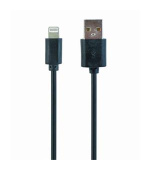 GEMBIRD CABLEXPERT Kabel USB 2.0 Lightning (IP5 a vyšší) nabíjecí a synchronizační kabel, 1m, černý