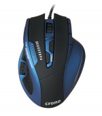 Crono CM638/Herní/Laserová/Pro praváky/8 200 DPI/Drátová USB/Černá-modrá