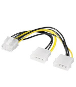 Premium-Cord Redukce napájecí 2x5.25" Molex - 8 pin pro PCI-E grafické karty