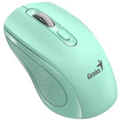 Genius NX-8025S Myš, bezdrátová, optická, 1200DPI, 4 tlačítka, tichá, Copilot, 2,4GHz, zelená (akvamarín)