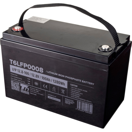Baterie T6 Power LiFePO4, 12.8V, 100Ah, 1280Wh, Bluetooth, T16