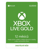 ESD XBOX - Zlaté členství Xbox Live Gold - 12 měsíců (EuroZone)