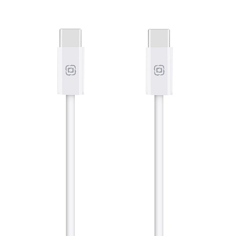 OBAL:ME Super Fast USB-C/USB-C Pletený kabel 100W 2m White