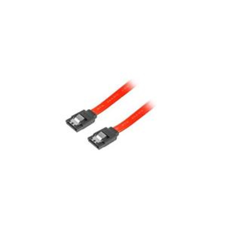 LANBERG SATA II datový kabel (3GB/S) F / F 50cm, kovová západka, červený