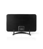 Nedis ANIR2501BK700 - Pokojová HDTV Anténa | 0–25 km | Zesílení 26 dB | FM/VHF/UHF | Černá