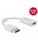Delock Adaptér DisplayPort 1.4 na HDMI 4K 60 Hz s funkcí HDR pasivní bílý