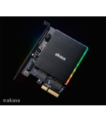 AKASA adaptér M.2 do PCIex s chladičem RGB