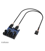 AKASA - USB 2.0 interní HUB 1-4