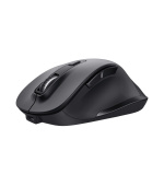 TRUST Fyda/Ergonomická/Optická/Pro praváky/2 400 DPI/Bezdrátová USB/Černá