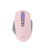 White Shark herní myš GARETH, 6400 DPI, růžová