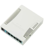 MikroTik RB951Ui-2HnD, 600Mhz, 128MB RAM, 5xLAN, 2.4Ghz 802.11n, L4, case, PSU