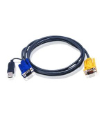 ATEN 5M USB KVM Cable with 3 in 1 SPHD and built-in PS/2 to USB converte