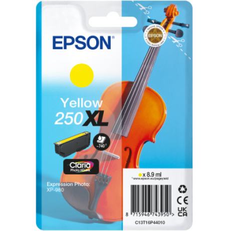 Epson Singlepack Yellow 250XL ink