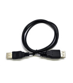 C-TECH Kabel USB A-A 3m 2.0 prodlužovací, černý