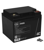 Green Cell AGM VRLA 12V 44Ah maintenance-free battery for mower, scooter, boat, wheelchair