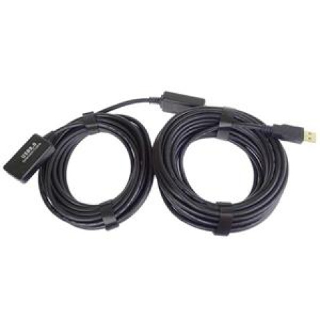 PremiumCord USB 2.0 repeater a prodlužovací kabel A/M-A/F 25m