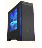 EVOLVEO T3/Midi Tower/Transpar./Černá