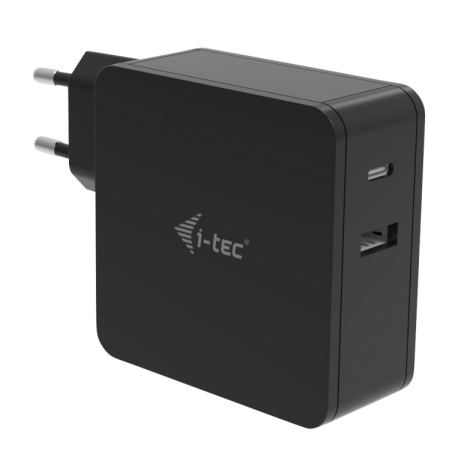 i-tec USB-C CHARGER 60W + USB-A Port 12W