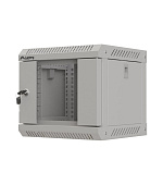 LANBERG RACKOVÁ SKŘÍŇ 10" NÁSTĚNNÁ 4U/300X300 (FLAT PACK) S PROSKLENÝMI DVEŘMI ŠEDÁ